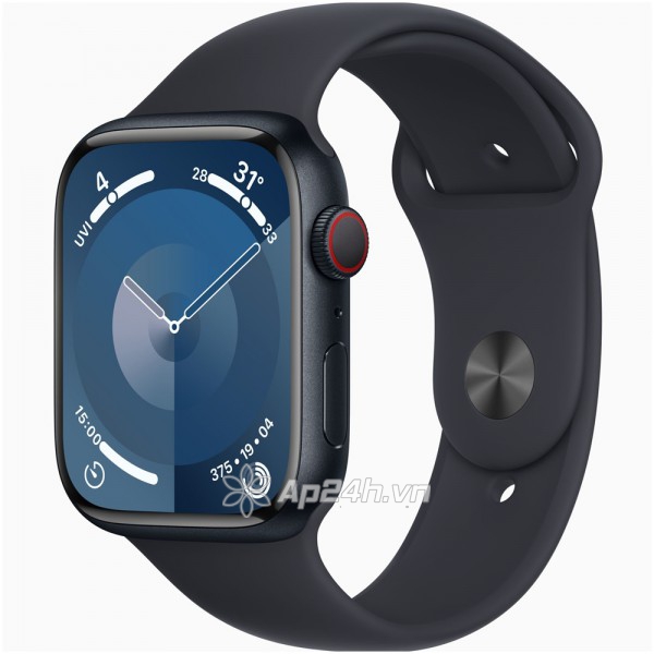 Apple Watch Series 9 GPS + Cellular 41mm Viền nhôm Dây cao su