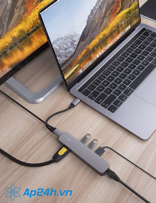 CỔNG CHUYỂN HYPERDRIVE 4K HDMI 6-IN-1 USB-C HUB FOR MACBOOK, ULTRABOOK, CHROMEBOOK, PC & USB-C DEVICES - Ảnh 2