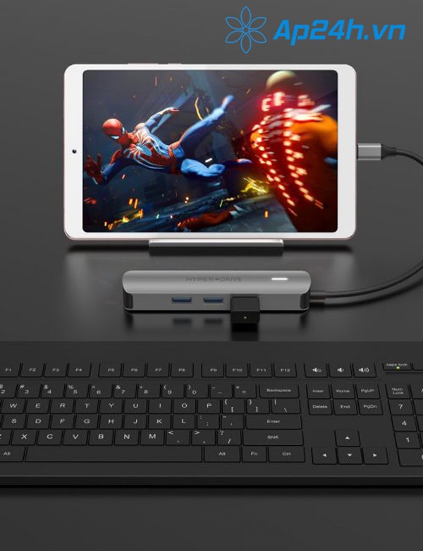 CỔNG CHUYỂN HYPERDRIVE 4K HDMI 6-IN-1 USB-C HUB FOR MACBOOK, ULTRABOOK, CHROMEBOOK, PC & USB-C DEVICES - Ảnh 5