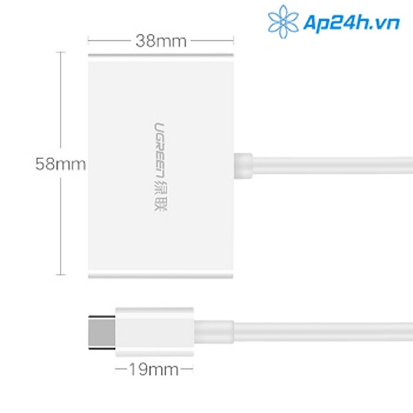 Type C to HDMI/VGA - Ugreen 30843 - Ảnh 5