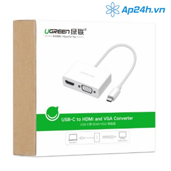 Type C to HDMI/VGA - Ugreen 30843 - Ảnh 6