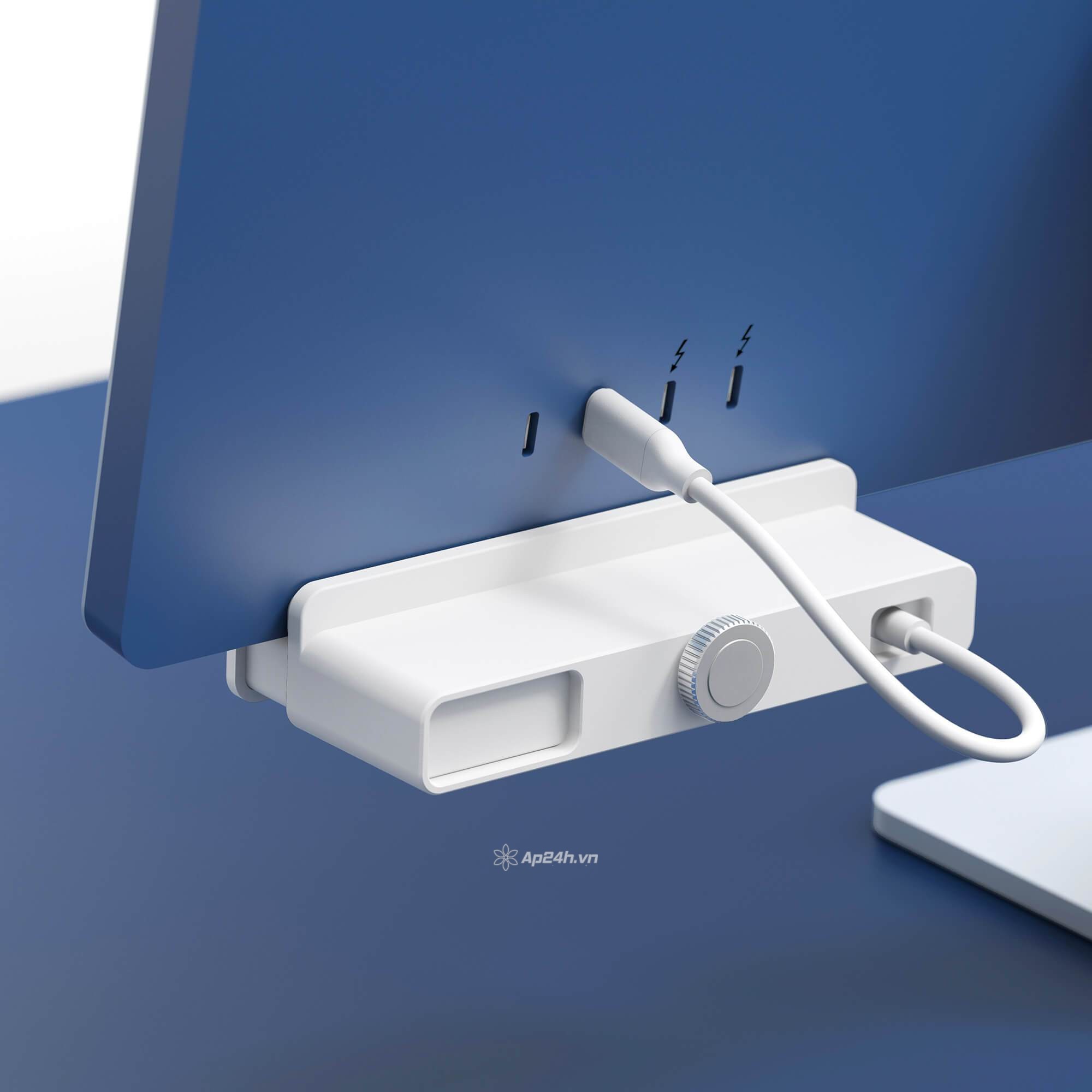 CỔNG CHUYỂN CHUYÊN DỤNG IMAC 24″ HYPERDIVE 5-IN-1 USB-C HUB HD34A6 (KÈM 7 MIẾNG DÁN THEO MÀU IMAC 24″) - Ảnh 2