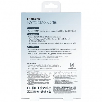 Ổ cứng di động SSD Portable 500GB Samsung T5 - Ảnh 9