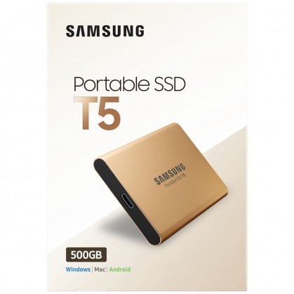 Ổ cứng di động SSD Portable 500GB Samsung T5 (Màu vàng Gold) - Ảnh 8