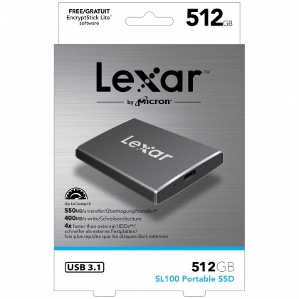 Ổ cứng di động SSD Portable 512GB Lexar SL100 - Ảnh 6