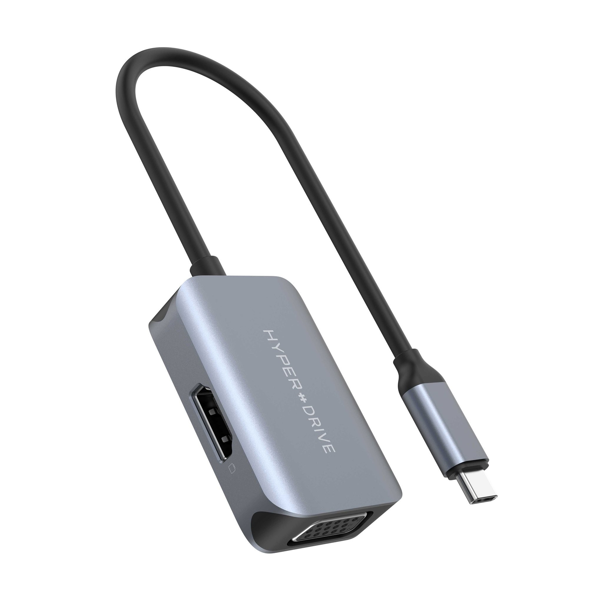 CỔNG CHUYỂN HYPERDRIVE HDMI/VGA 4K60HZ 2 IN 1 HD-C2HV GRAY - Ảnh 2