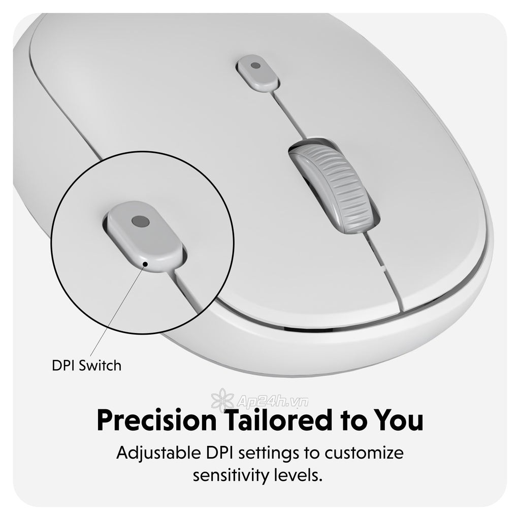 Chuột Không Dây HYPER HyperSpace Bluetooth Mouse – HS2100GL - Ảnh 4