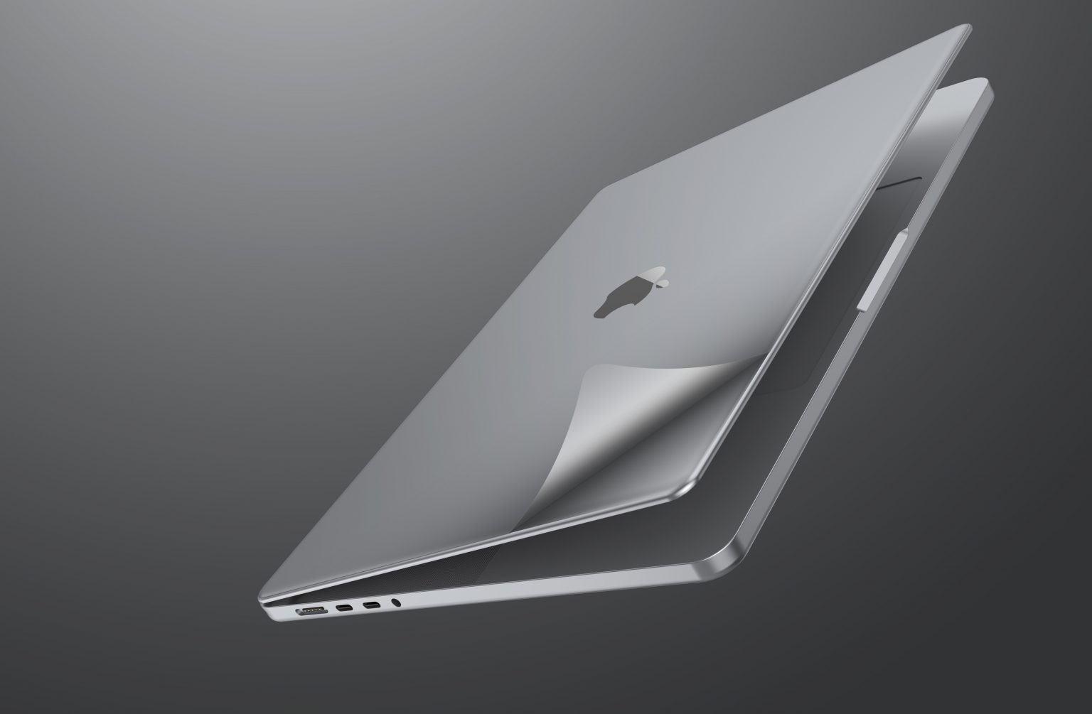 Bộ dán 3M macbook pro 2021 16inch innostyle 6in1 (grey, silver) - Ảnh 4