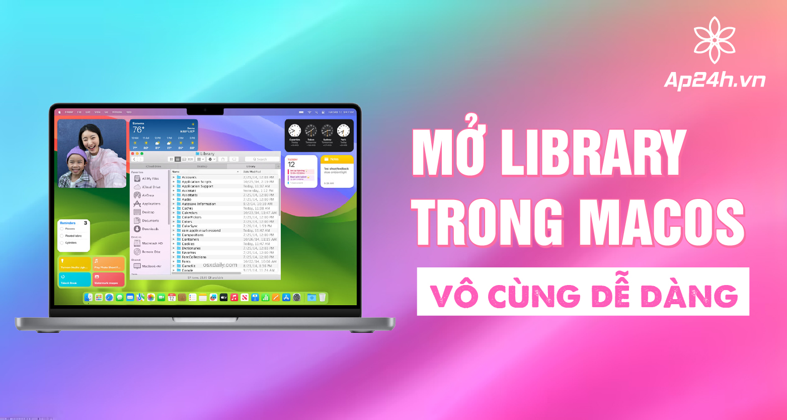 Hướng dẫn mở Library trong MacOS vô cùng dễ dàng