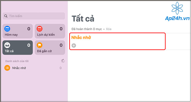 Tạo lời nhắc mới