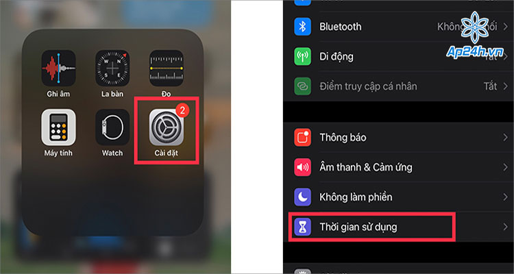  Chọn Thời gian sử dụng