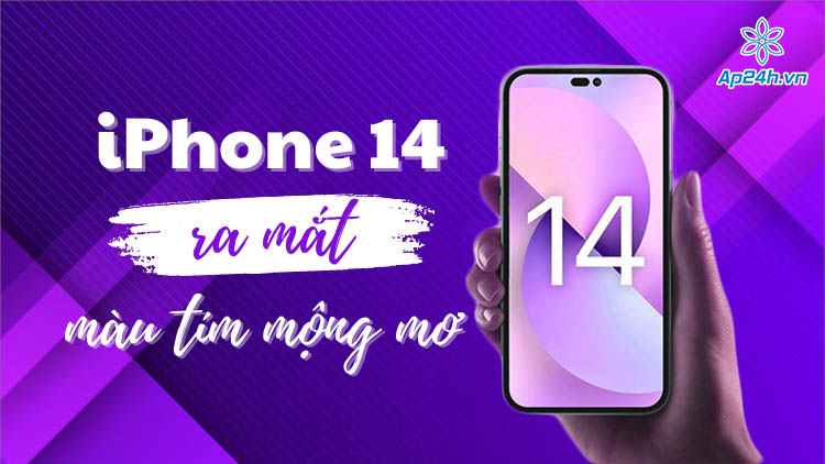 iPhone 14 với màu tím lavender