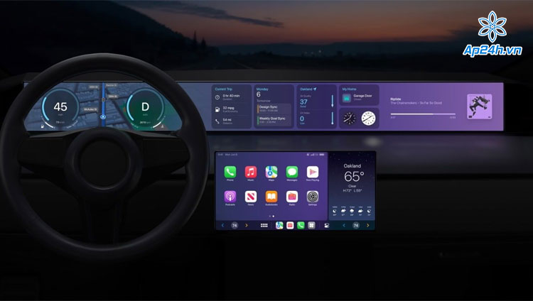 Giao diện Dashboard của CarPlay