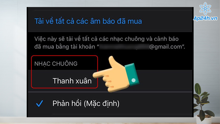 Mở phần Nhạc chuông trong Cài đặt trên iPhone