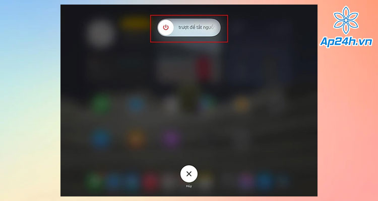  Khởi động lại iPad