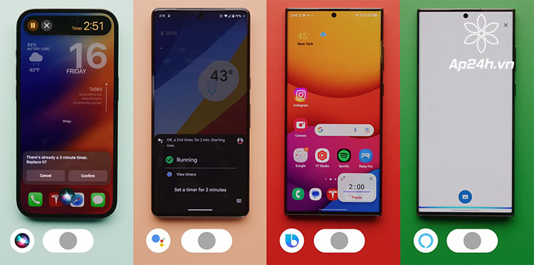 So sánh các trợ lý ảo Google Assistant, Siri, Bixby và Amazon Alexa