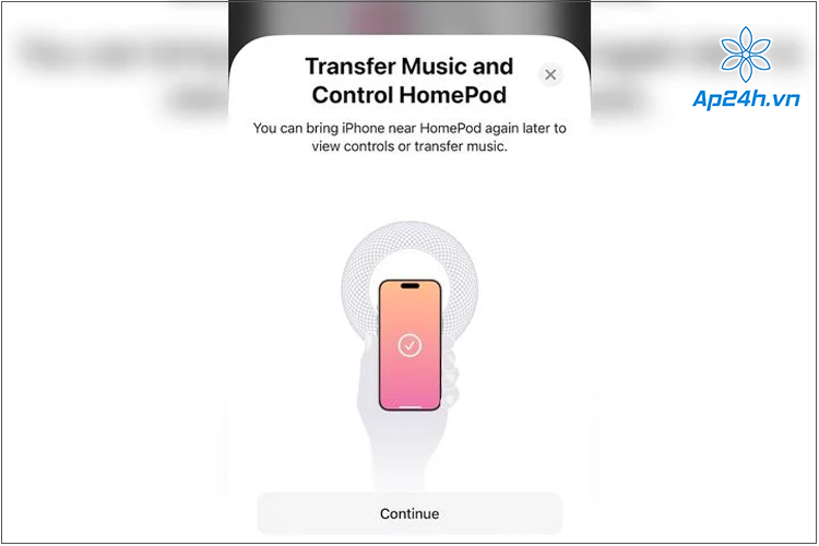Tính năng nhắc nhở chuyển, tắt nhạc từ iPhone sang HomePod