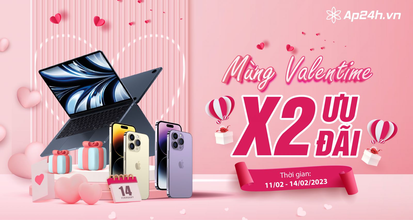  Ưu đãi khủng mừng Valentine 