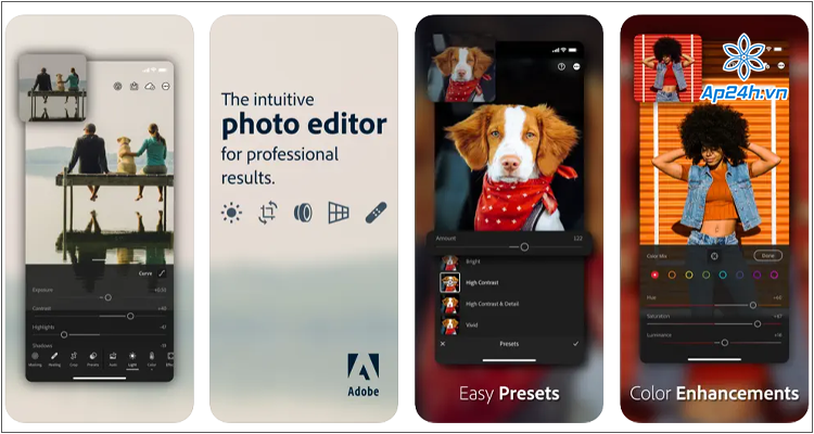  Giao diện của Adobe Lightroom
