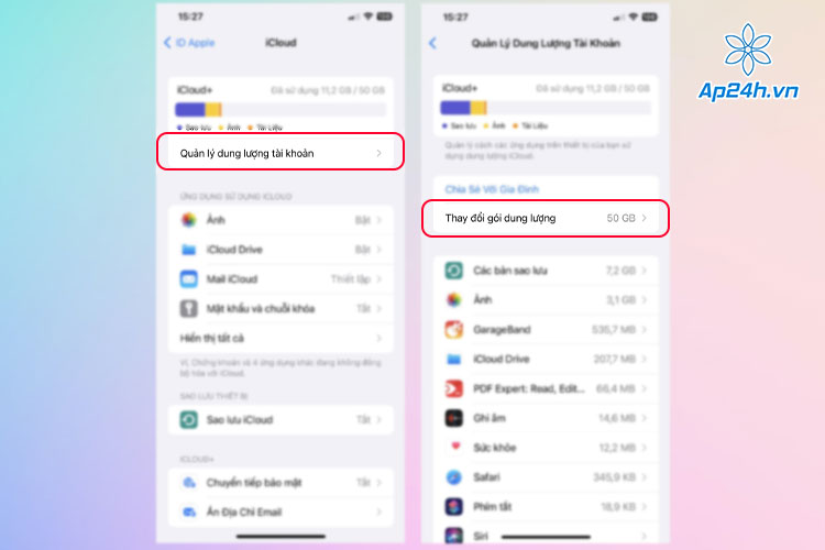 Chọn mua gói iCloud phù hợp