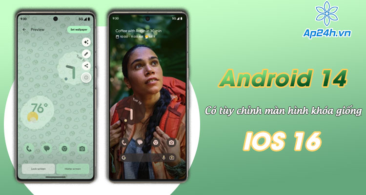 Android 14 beta 2 có giao diện tùy chỉnh màn hình khóa giống với iOS 16