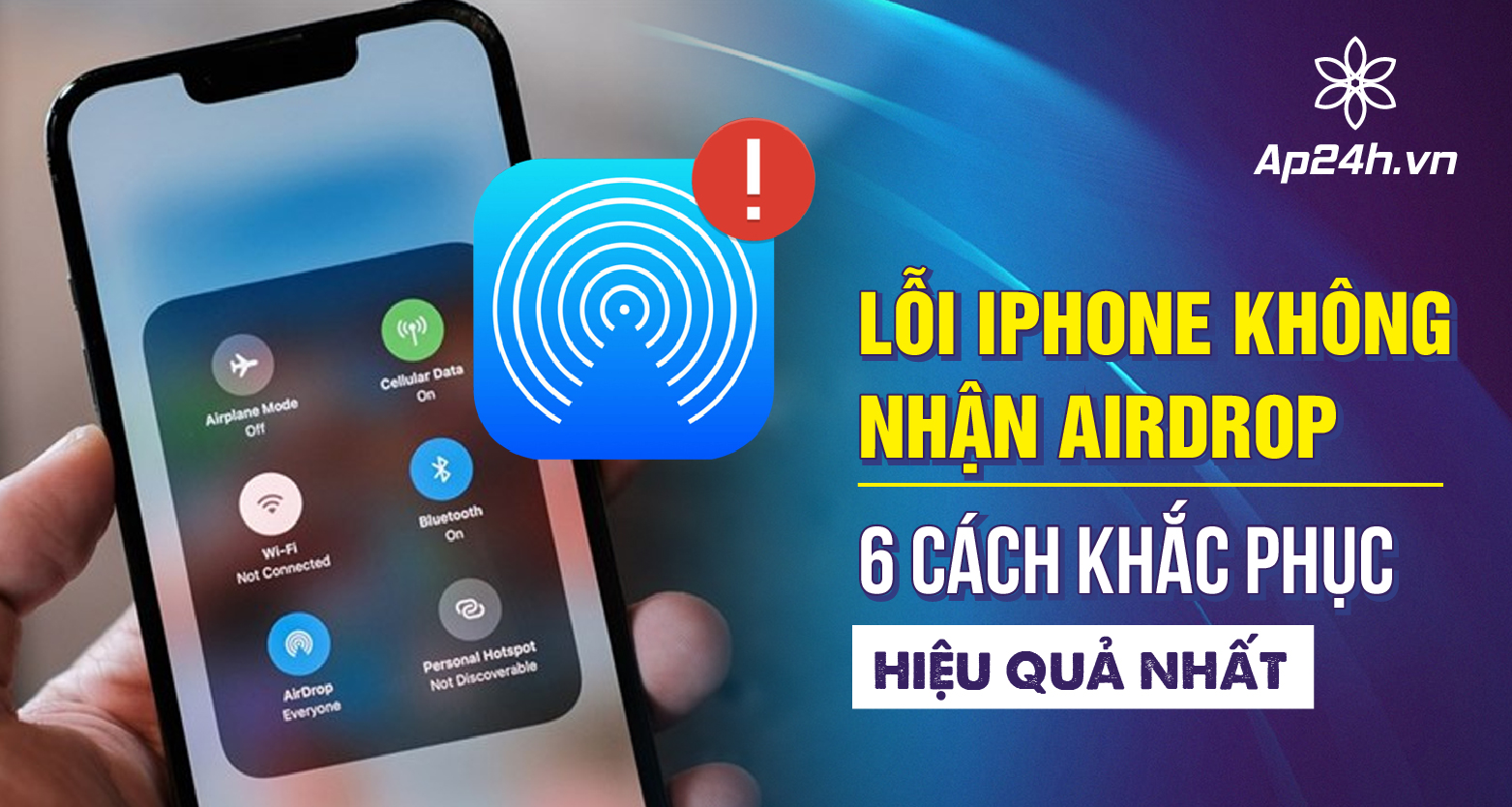  iPhone không nhận Airdrop