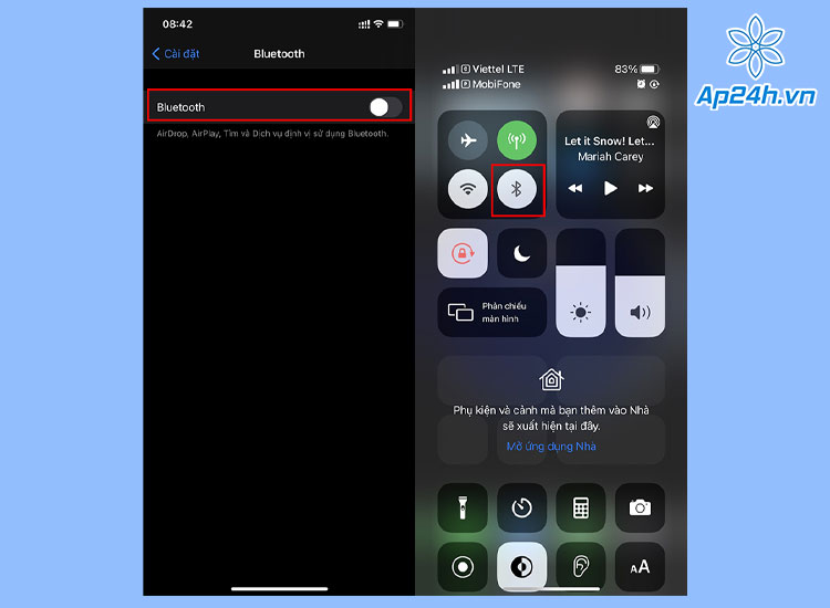  Khởi động lại Wifi và Bluetooth