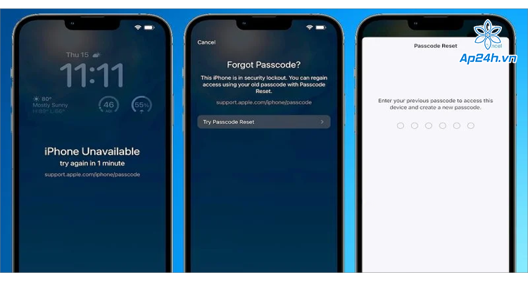Lấy lại quyền truy cập iPhone bằng mật mã trước đó trên iOS 17
