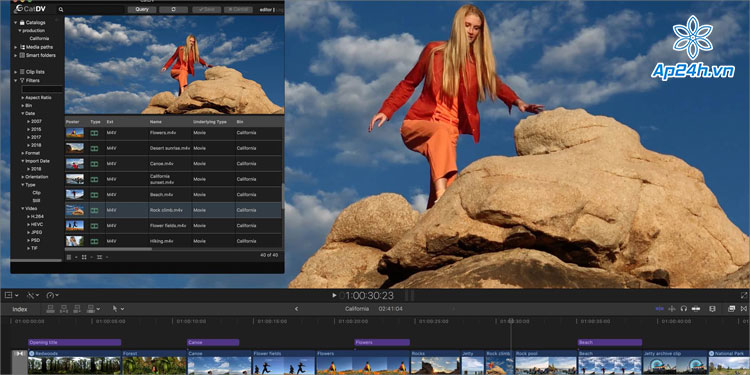 Hình ảnh minh họa phần mềm Final Cut Pro