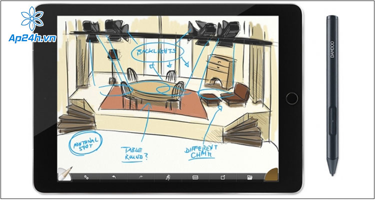 Bút cảm ứng Wacom Bamboo Sketch - Cho người dùng chuyên nghiệp