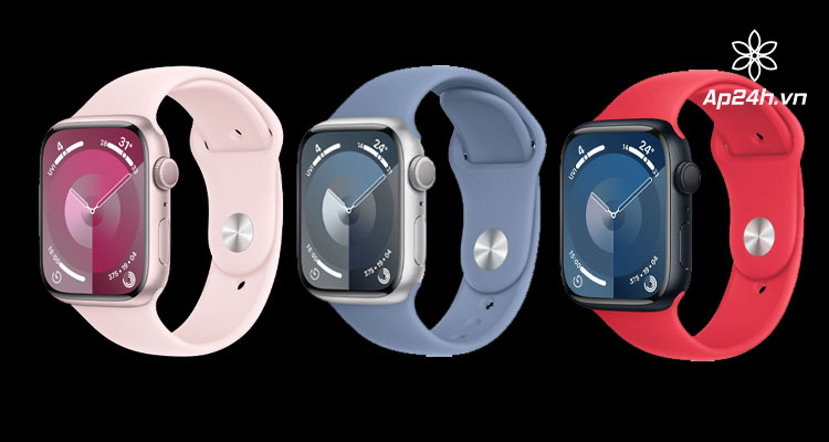 Apple Watch Series 9 viền nhôm dây cao su