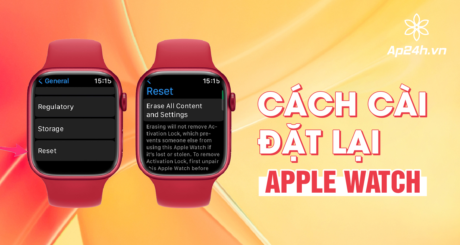 Cách cài đặt lại Apple Watch