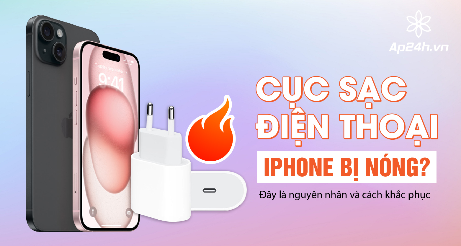 Cục sạc iPhone bị nóng