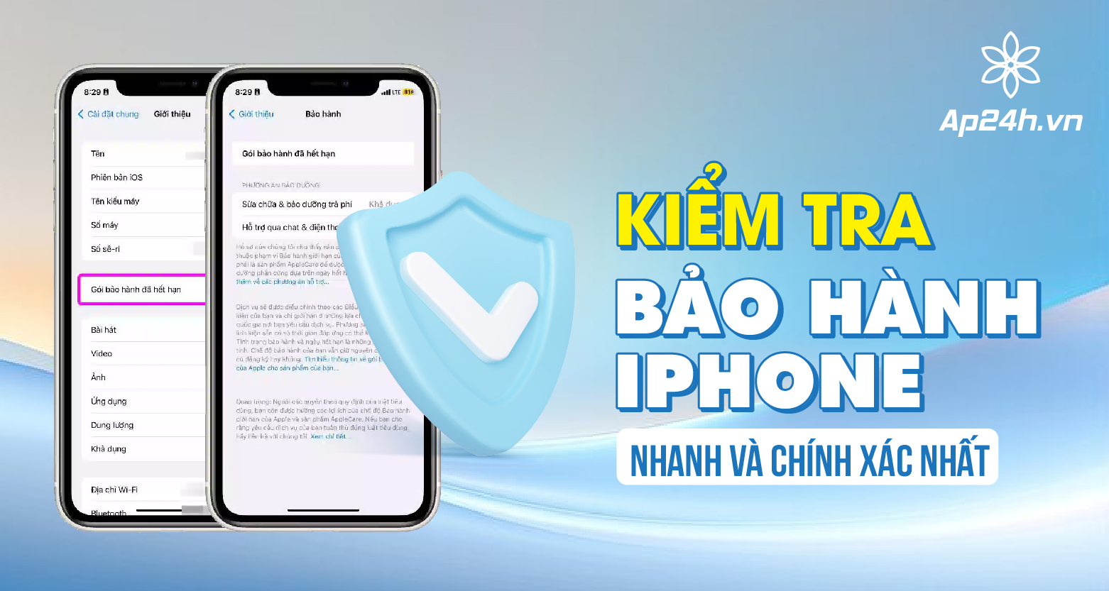 Cách kiểm tra bảo hành iPhone nhanh và chính xác nhất