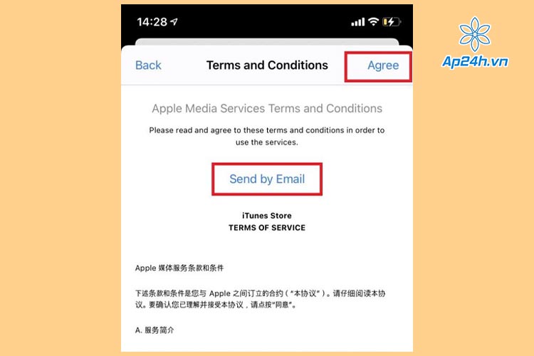  Chọn Send by Email 