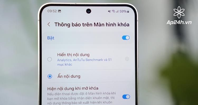  an noi dung thong bao tren man hinh khoa
