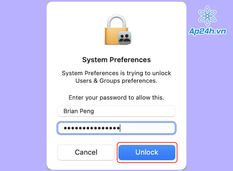 Mở khóa (Unlock)