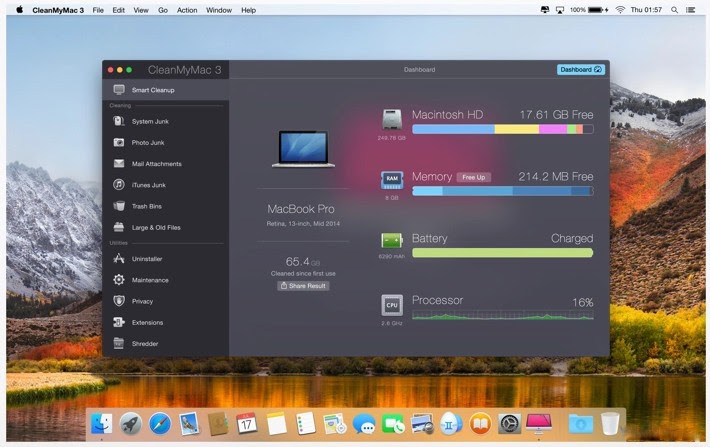 (Ứng dụng dọn dẹp CleanMyMac 3)