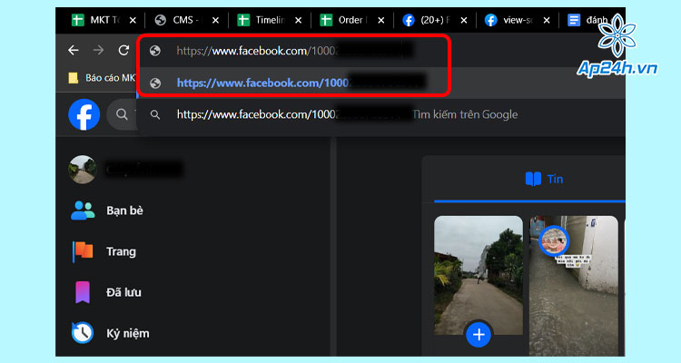 dán dãy ID đó vào sau tên miền