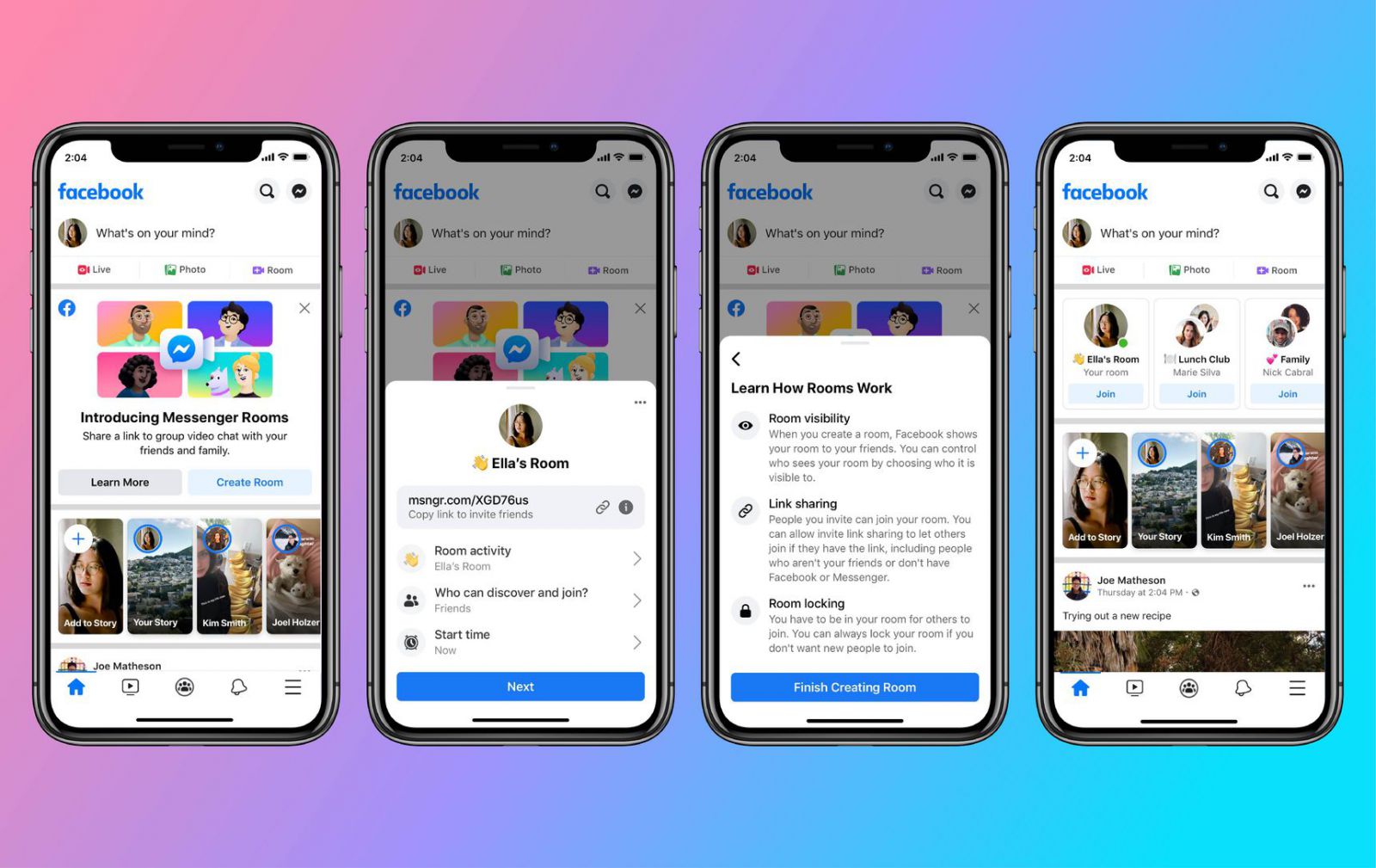 FaceBook ra mắt tính năng gọi nhóm Messenger Rooms