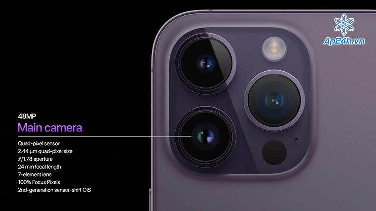 Lần đầu ti&ecirc;n Apple sử dụng cảm biến 48MP