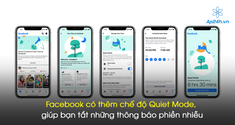 Facebook có thêm chế độ Quiet Mode, giúp bạn tắt những thông báo phiền nhiễu