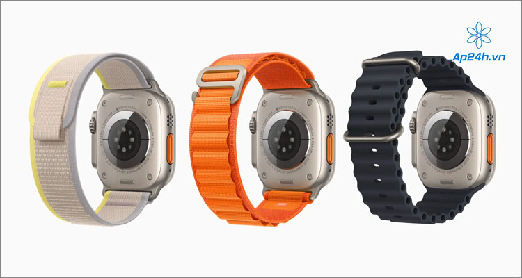 3 loại dây đeo tùy chọn trên Apple Watch Ultra