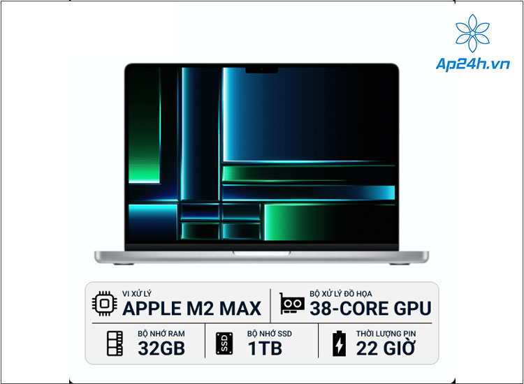  Hình ảnh và cấu hình cao nhất của MacBook Pro 16 2023 M2 Max