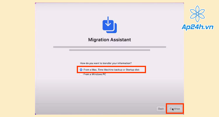   Migrate Assistant trên Mac mới