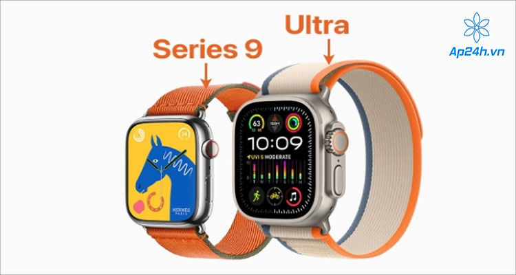  Màn hình hiển thị của Apple Watch Ultra và Apple Watch Series 9