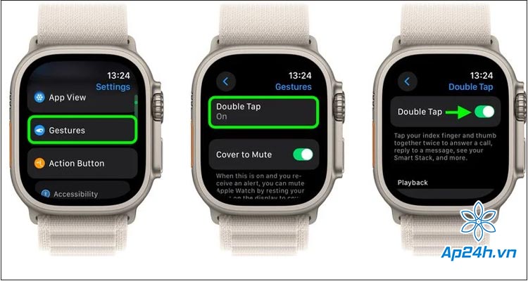  Cài đặt Double Tap trên Apple Watch