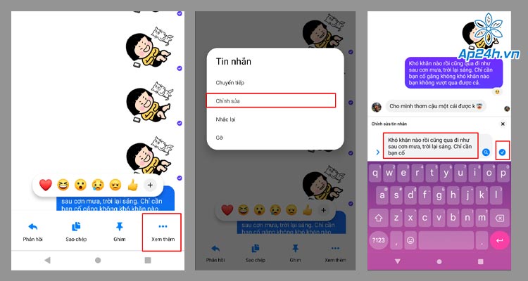  Cách sử dụng tính năng chỉnh sửa tin nhắn trên Messenger 