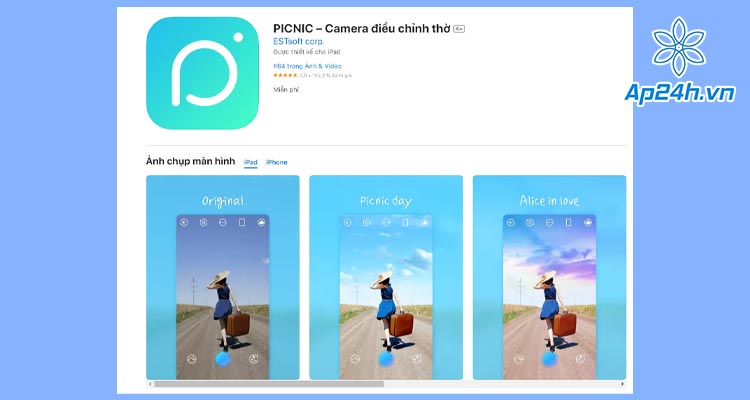  Picnic app chỉnh sửa ảnh dành riêng cho bầu trời