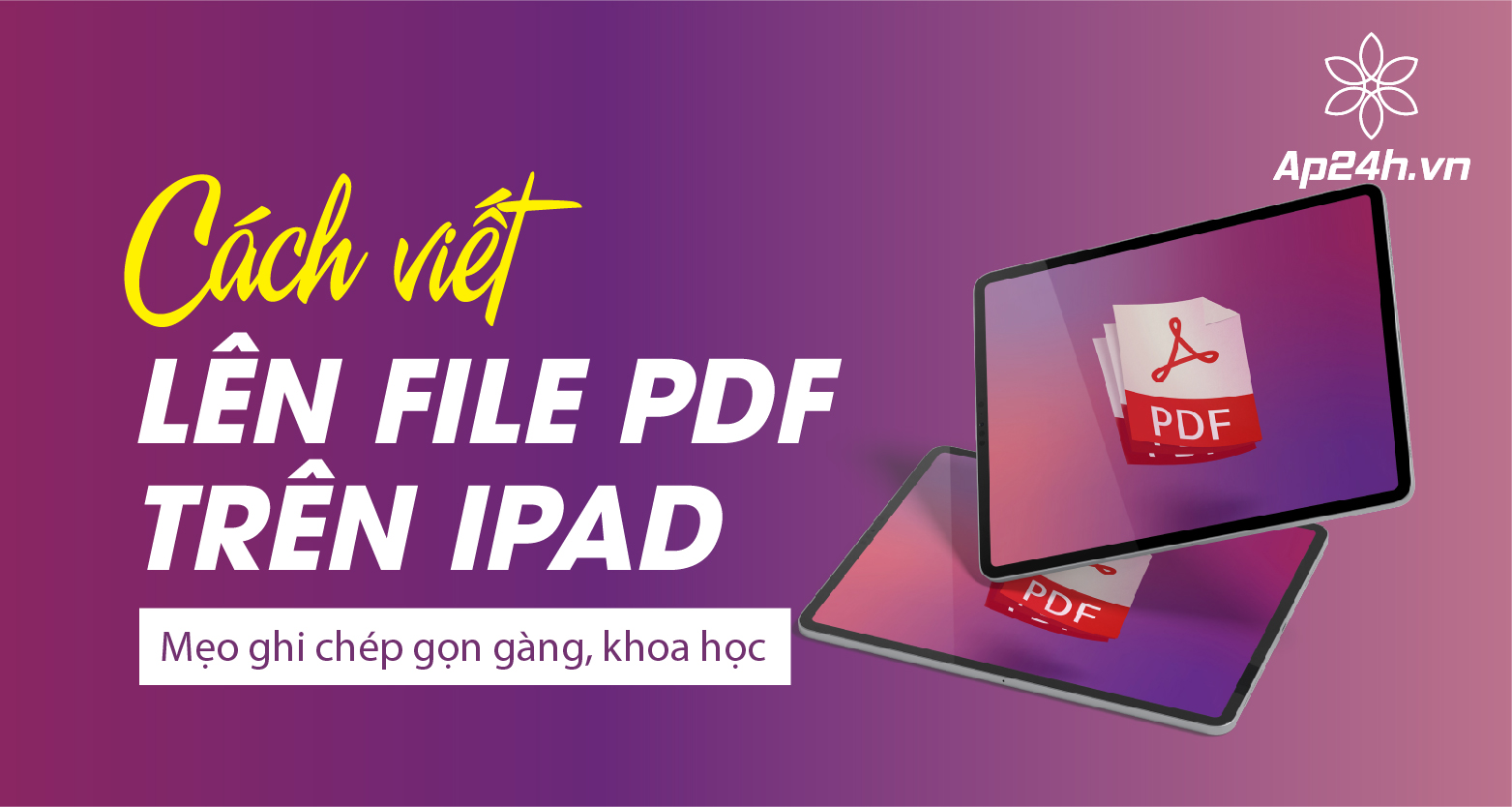 Cách viết lên file PDF trên iPad
